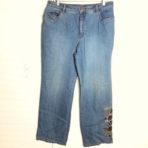 Chadwick’s Straight Leg Embroidered Jeans